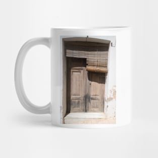 Wooden blinds. Mug